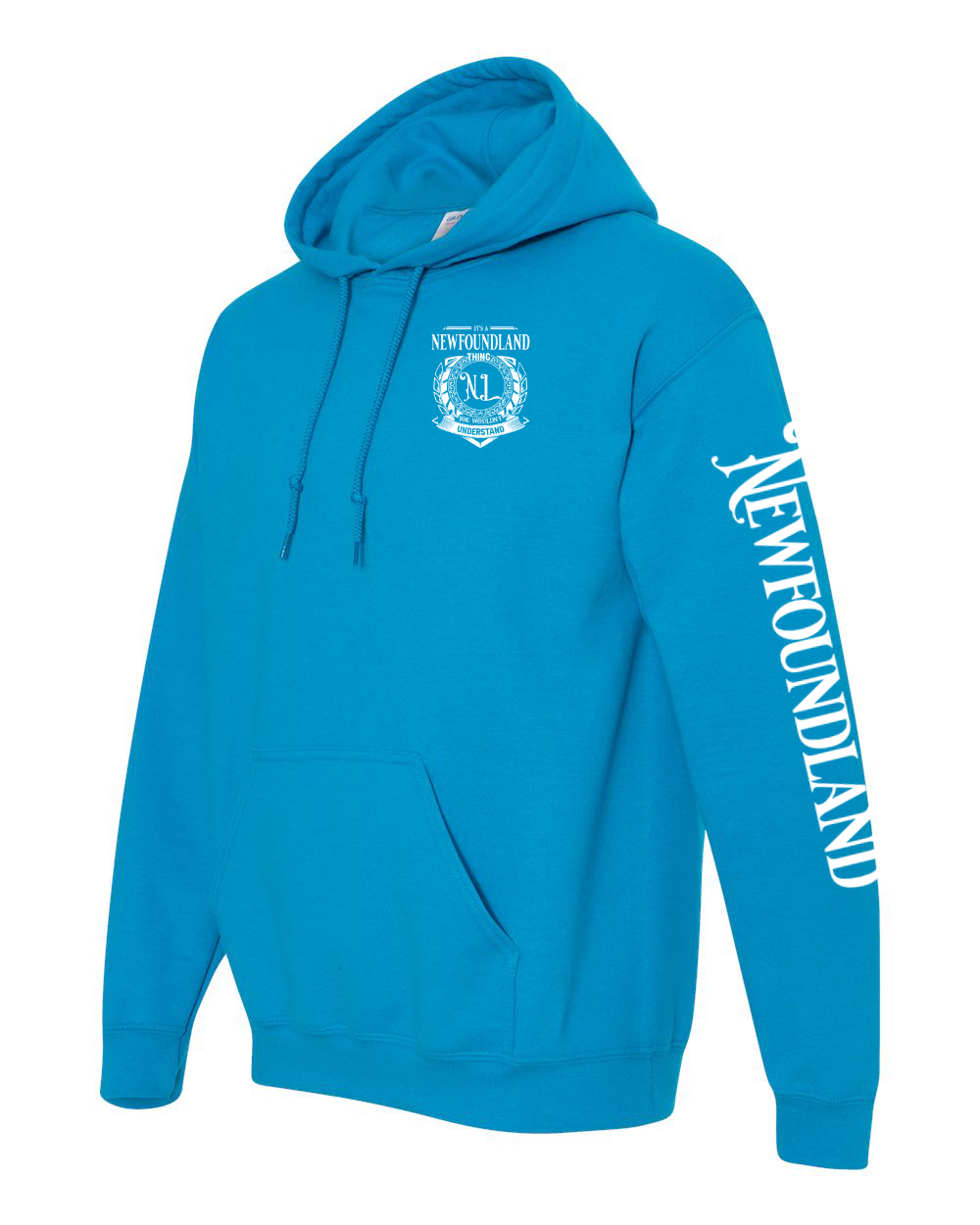 It's a NFLD thing Left Chest and Sleeve Pullover Hoodie - Unisex