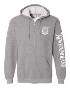 It's a NFLD thing Left Chest and Sleeve Zip Hoodie - Unisex