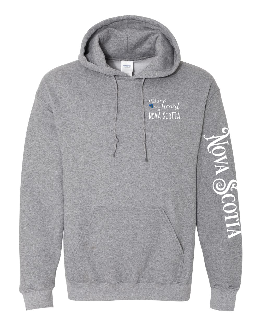 A piece of my heart NS tartan Left Chest and Sleeve Pullover Hoodie - Unisex