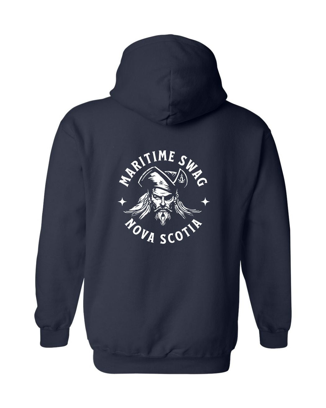 Swag Pirate Hoodie Nova Scotia Left Chest and Back