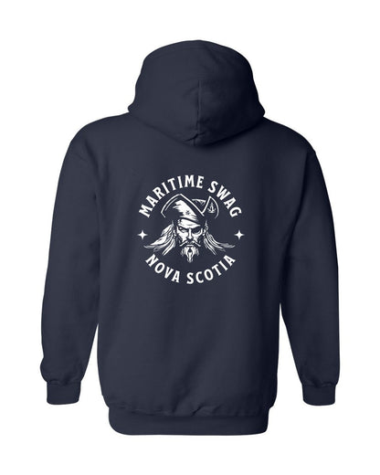 Swag Pirate Hoodie Nova Scotia Left Chest and Back