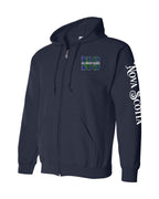 Saltwater Raised NS Left Chest and Sleeve Zip Hoodie - Unisex