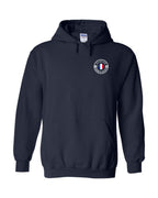 Acadian Born And Raised Left Chest and Back Pullover Hoodie - Unisex