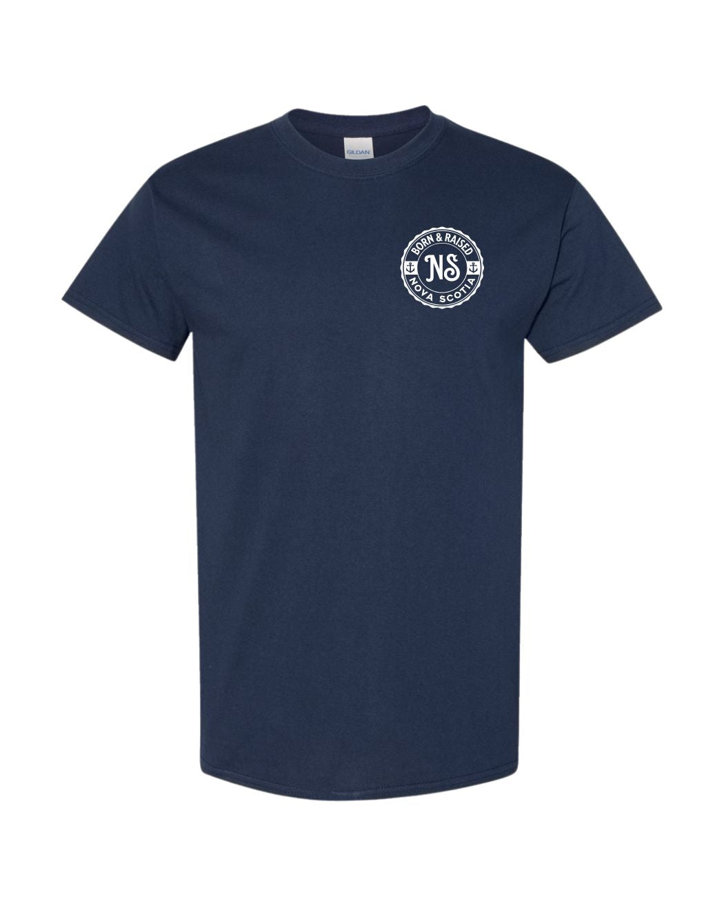 Born & Raised in NS Left Chest Only Men's Tee