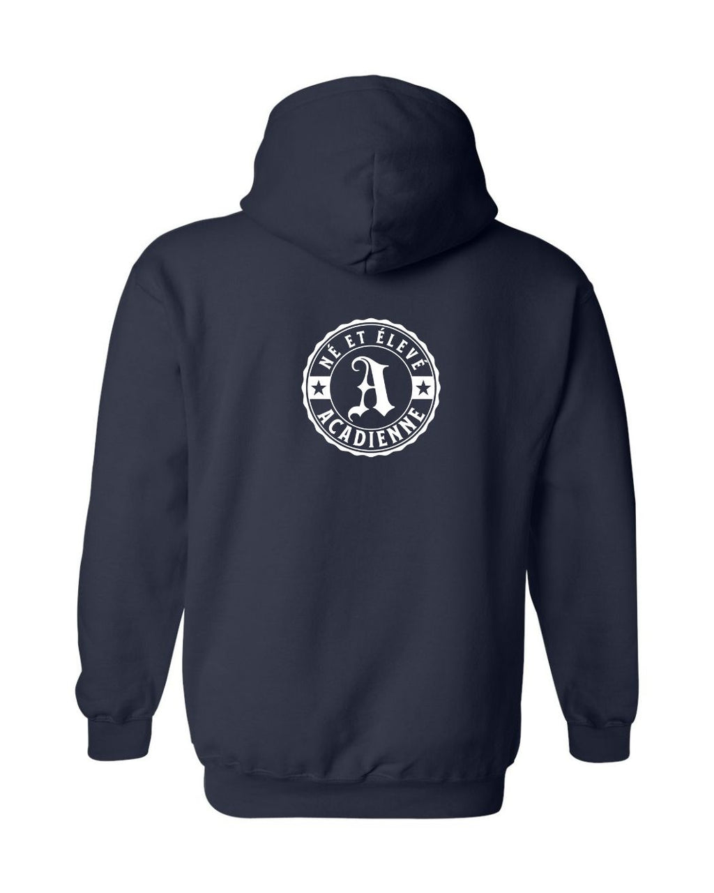 Ne Et Eleve Acadienne Left Chest & Back French Pullover Hoodies - Unisex