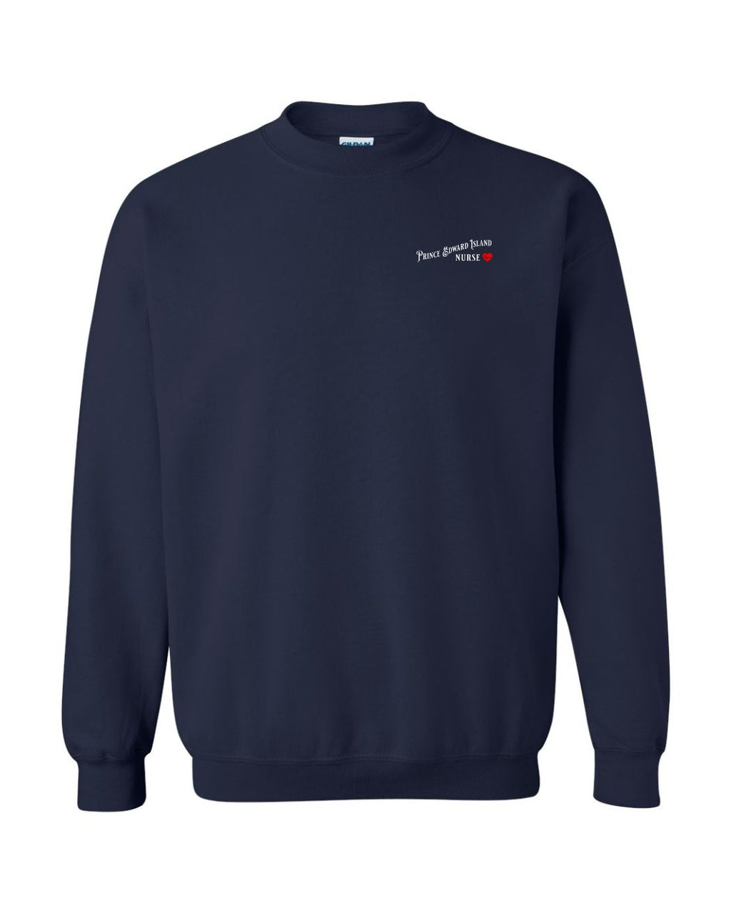 PEI Nurse Left Chest and Back Crewneck Sweatshirt - Unisex