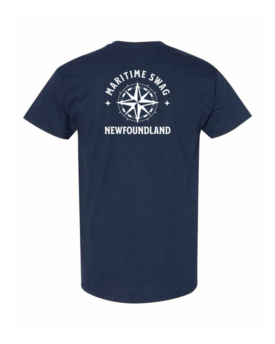 Maritime Swag Newfoundland Compass Left Chest and Back Men's Tee