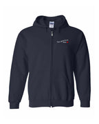 PEI Nurse Left Chest and Back Zip Hoodie - Unisex