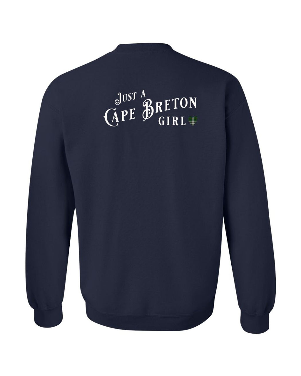 Just a CB Girl Tartan Left Chest and Back Crewneck Sweatshirt - Unisex