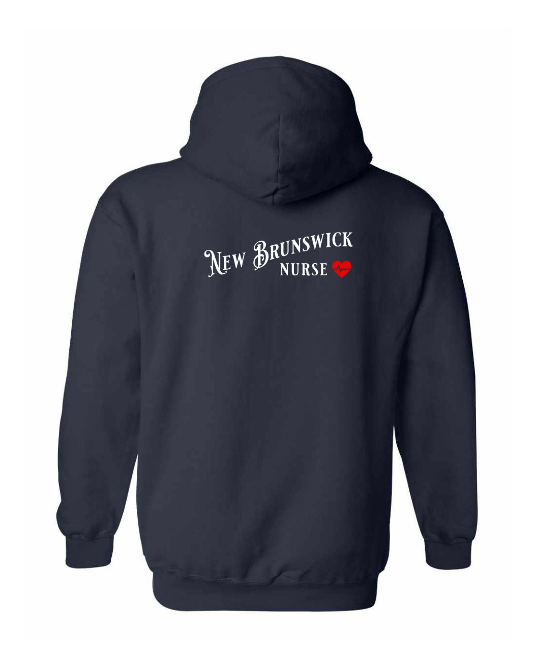 New Brunswick Nurse Left Chest and Back Pullover Hoodie