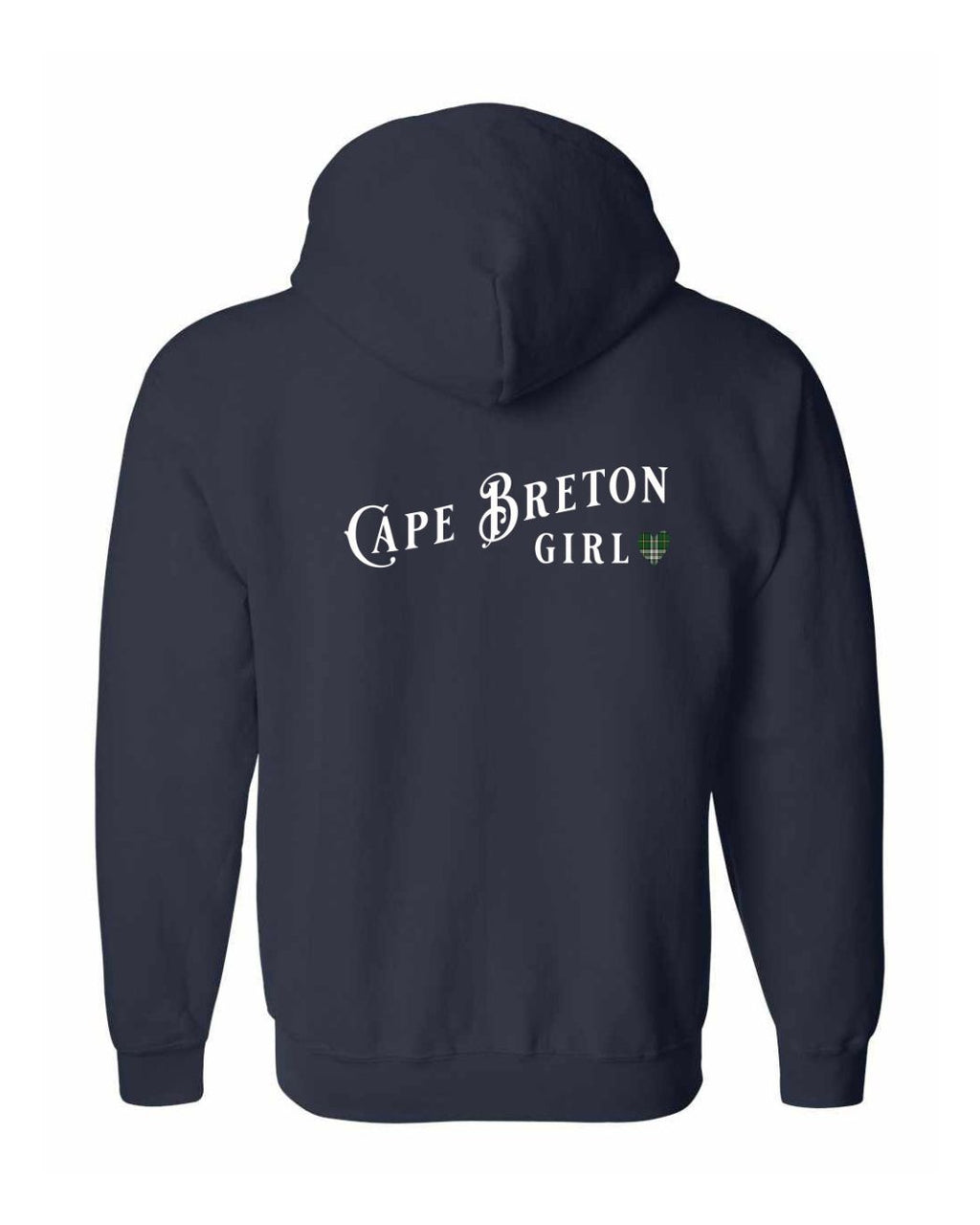 CB Girl Tartan Left Chest and Back Zip Hoodie - Unisex