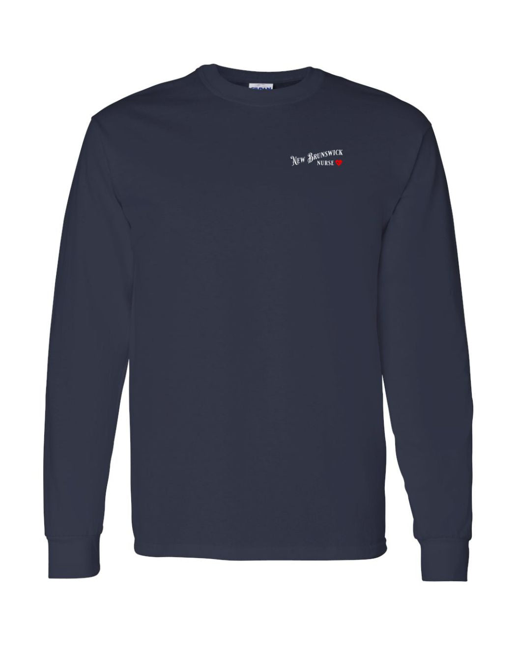 New Brunswick Nurse Left Chest and Back Long Sleeve