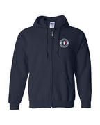 Ne Et Eleve Acadien Left Chest Only French Zip Hoodie - Unisex