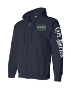 CB Saltwater Raised Left Chest and Sleeve Zip Hoodie - Unisex