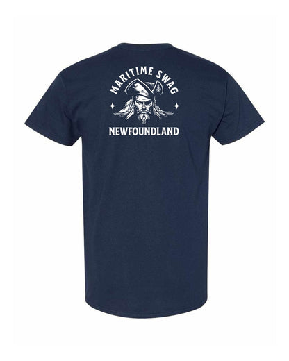Maritime Swag Newfoundland Pirate Left Chest and Back Men's Tee