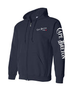 CB Girl Red Heart Left Chest and Sleeve Zip Hoodie - Unisex