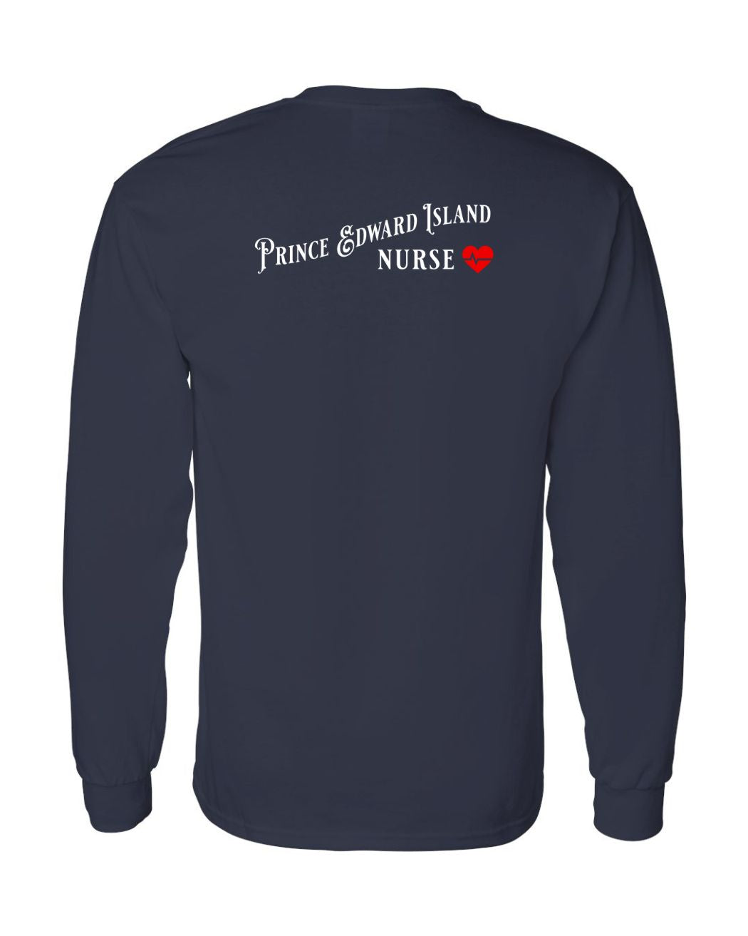 Prince Edward Island Nurse Left Chest and Back Long Sleeve