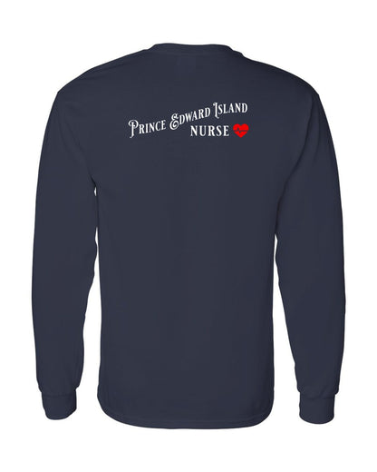 Prince Edward Island Nurse Left Chest and Back Long Sleeve