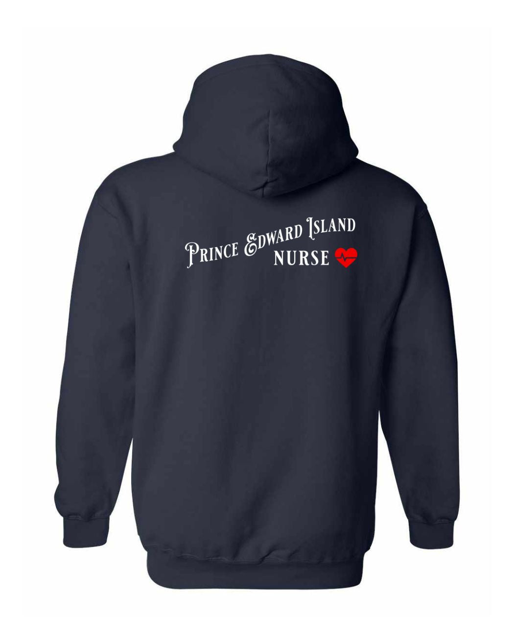 Prince Edward Island Nurse Left and Back Pullover Hoodie