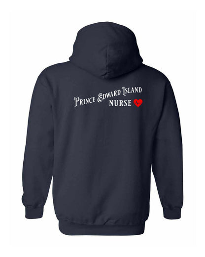 Prince Edward Island Nurse Left and Back Pullover Hoodie