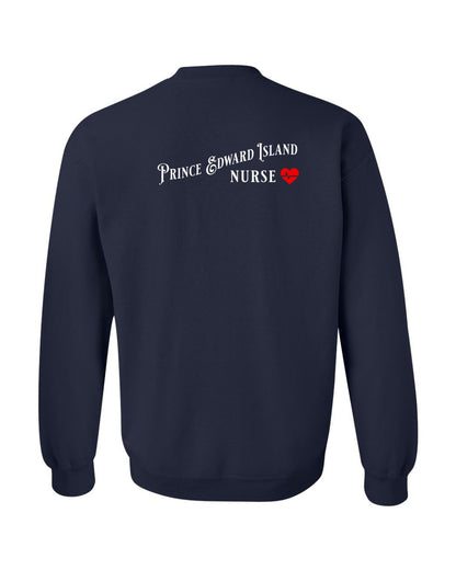 Prince Edward Island Nurse Left Chest and Back Sweatshirt