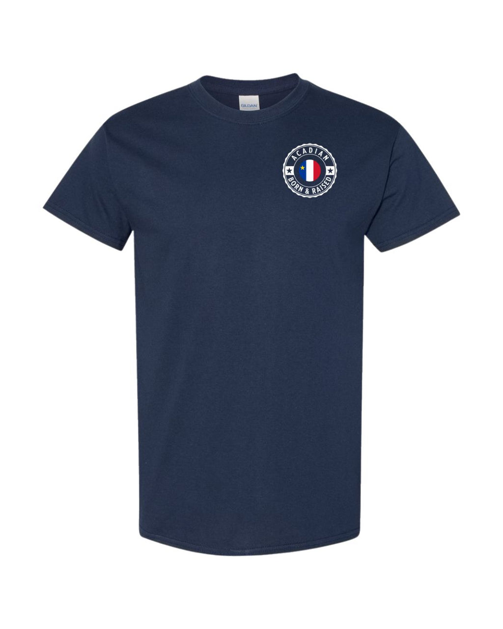 Acadian Born And Raised Left Chest Men's Tee