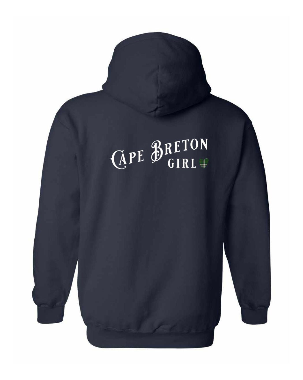 Cape Breton Girl Tartan Left Chest and Back Pullover Hoodie