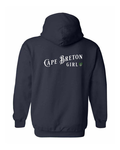 Cape Breton Girl Tartan Left Chest and Back Pullover Hoodie