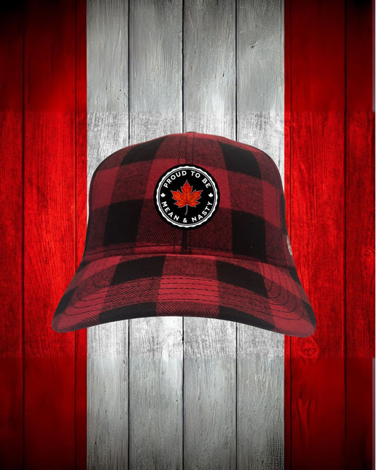Proud to be Mean and Nasty Leaf Plaid Hat