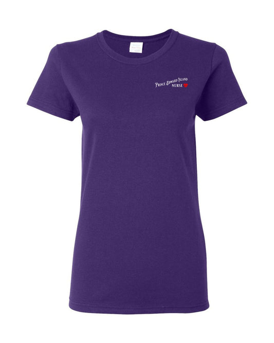 Prince Edward Island Nurse Left Chest and Back Women's Tee