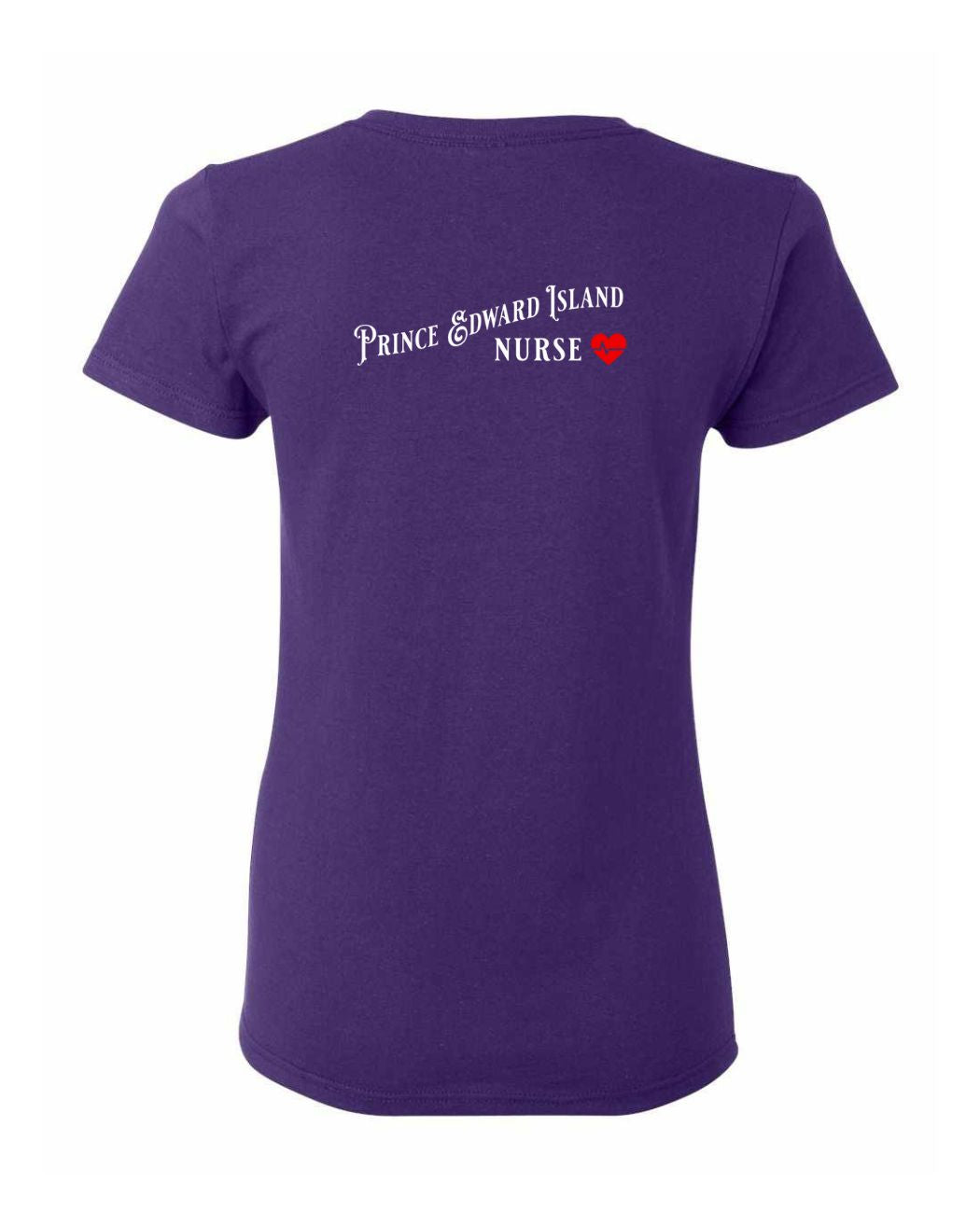 Prince Edward Island Nurse Left Chest and Back Women's Tee