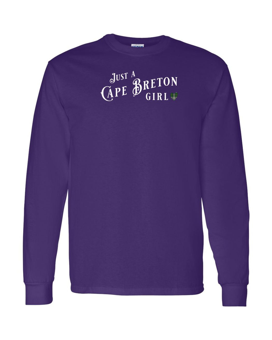 Just a CB Girl Tartan Left Chest Long Sleeve Tee - Unisex