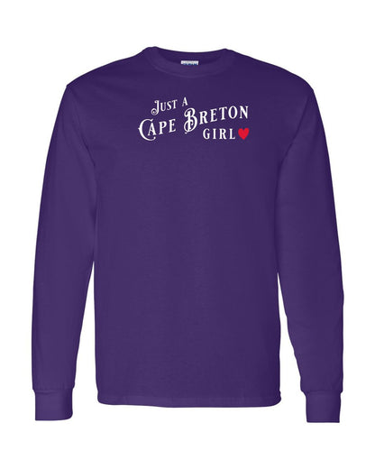 Just  a Cape Breton Girl Long Sleeve t-shirt