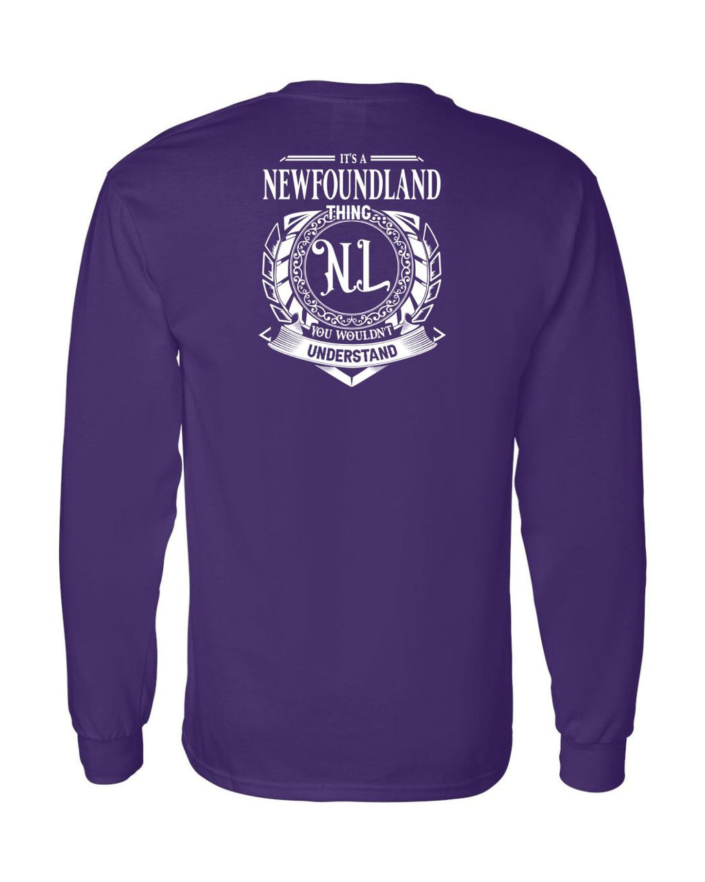 It's  A NFLD Thing Left Chest and Back Long Sleeve - Unisex