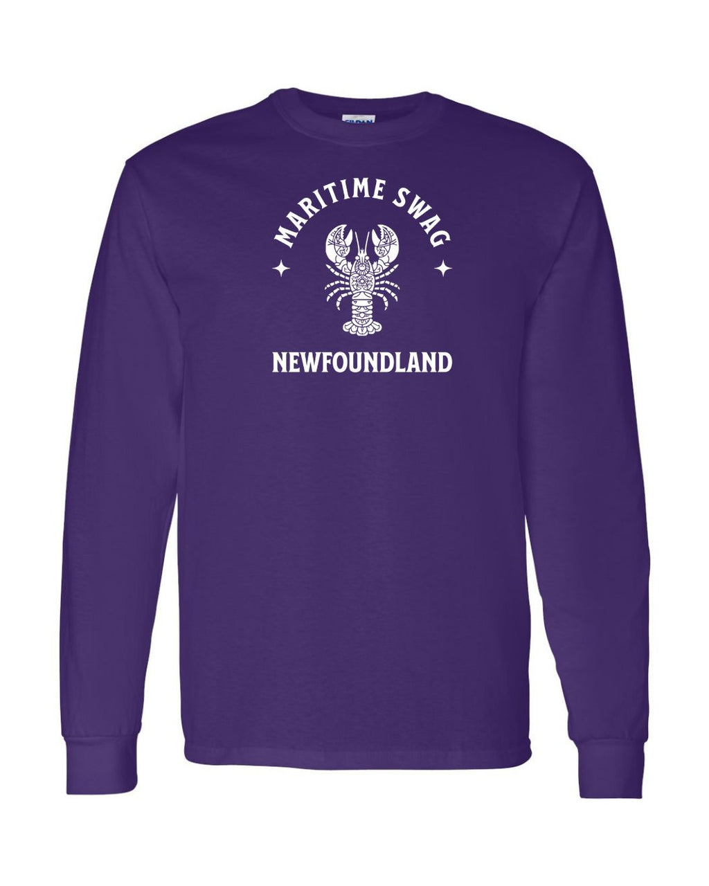 Maritime Swag NFLD Mandala white Lobster Long Sleeve - Unisex