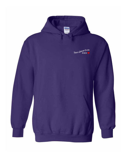 Prince Edward Island Nurse Left and Back Pullover Hoodie
