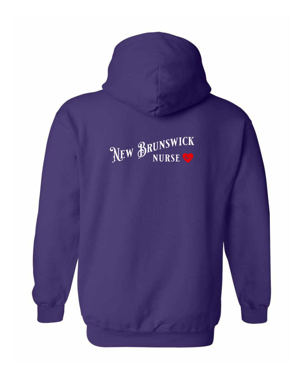 New Brunswick Nurse Left Chest and Back Pullover Hoodie
