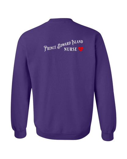 Prince Edward Island Nurse Left Chest and Back Sweatshirt