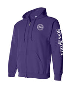 Born And Raised NS Left Chest and Sleeve Zip Hoodie - Unisex