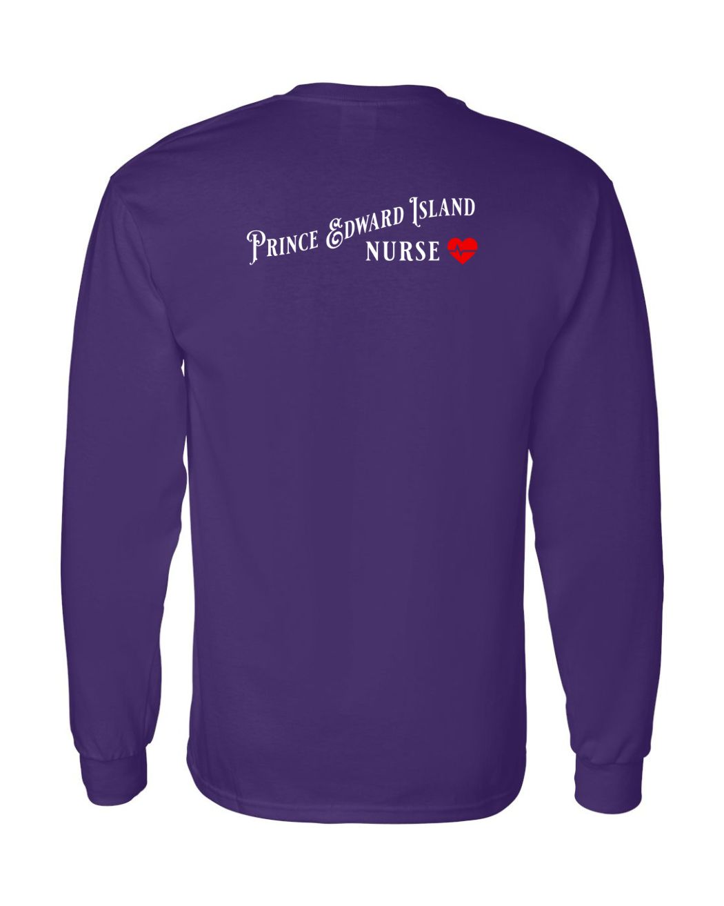 Prince Edward Island Nurse Left Chest and Back Long Sleeve