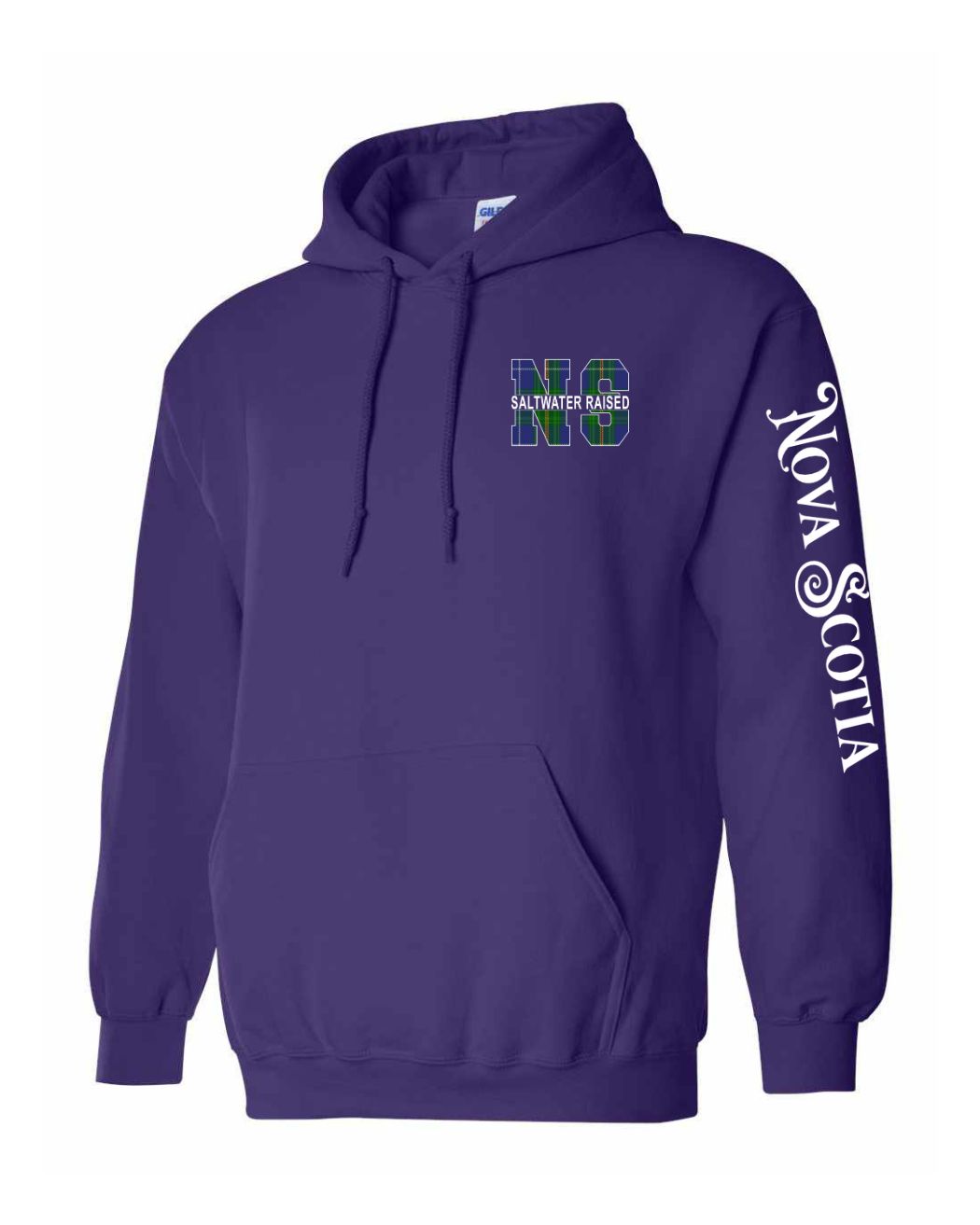 NS Saltwater Raised NS Left Chest and Sleeve Pullover Hoodie - Unisex