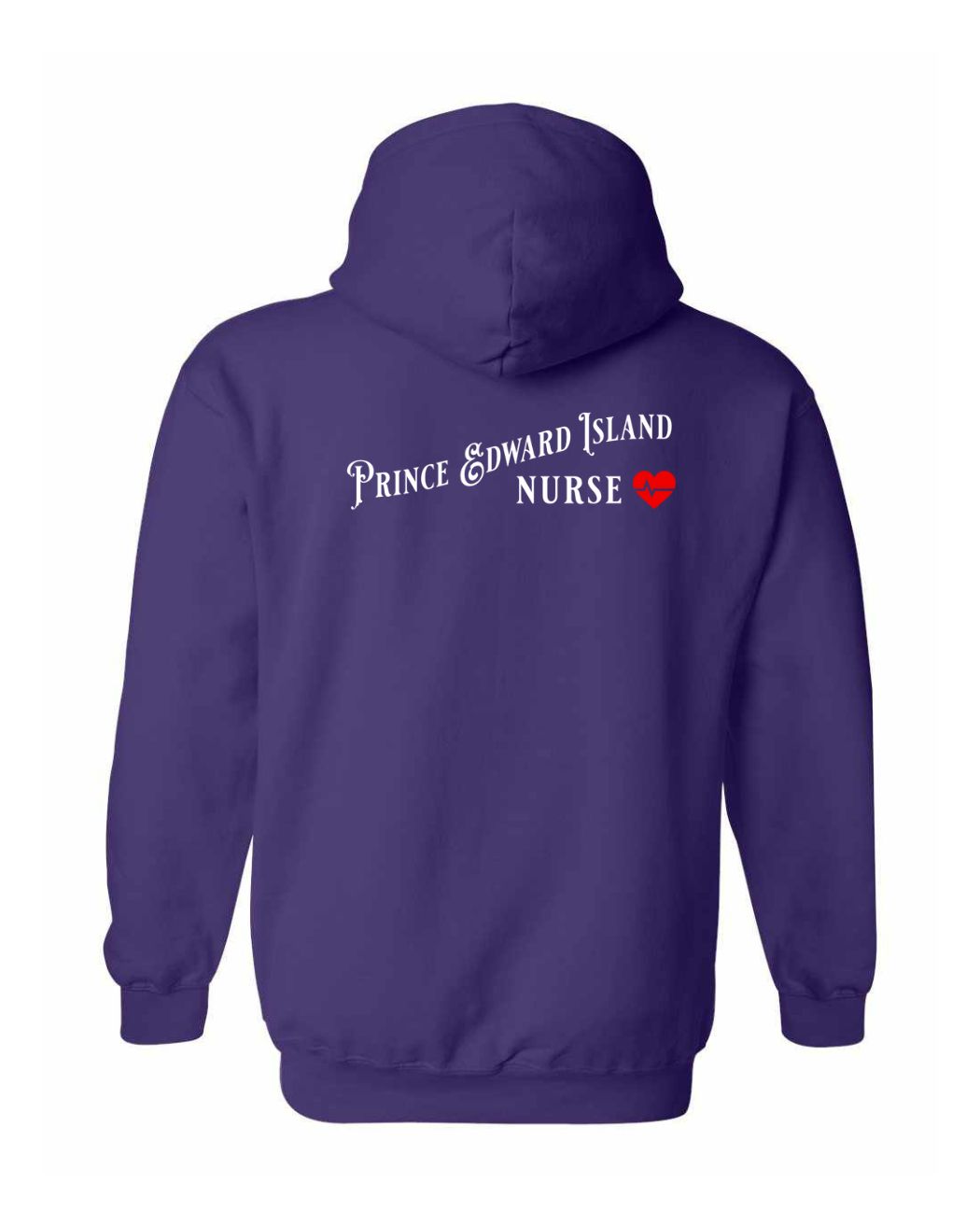 Prince Edward Island Nurse Left and Back Pullover Hoodie