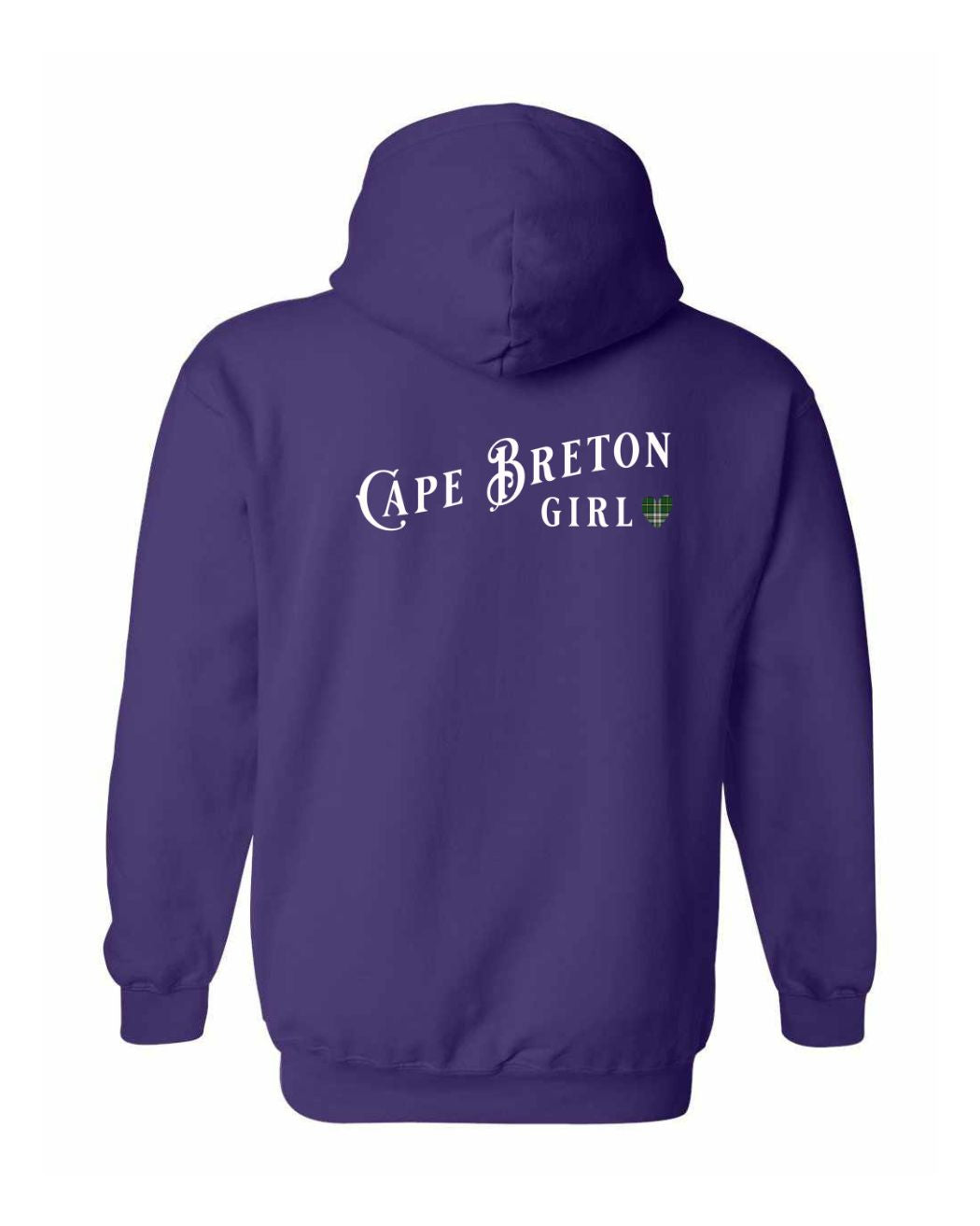 Cape Breton Girl Tartan Left Chest and Back Pullover Hoodie