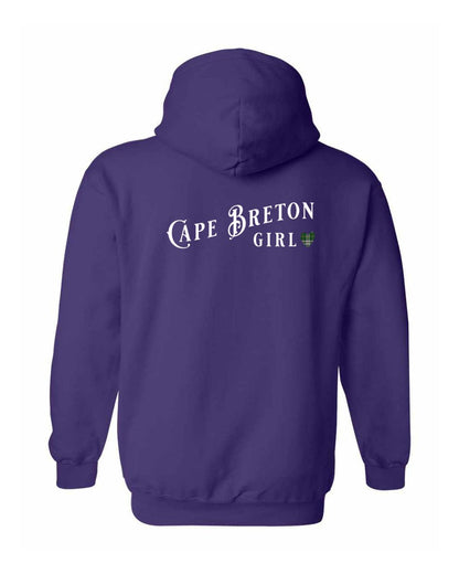 Cape Breton Girl Tartan Left Chest and Back Pullover Hoodie
