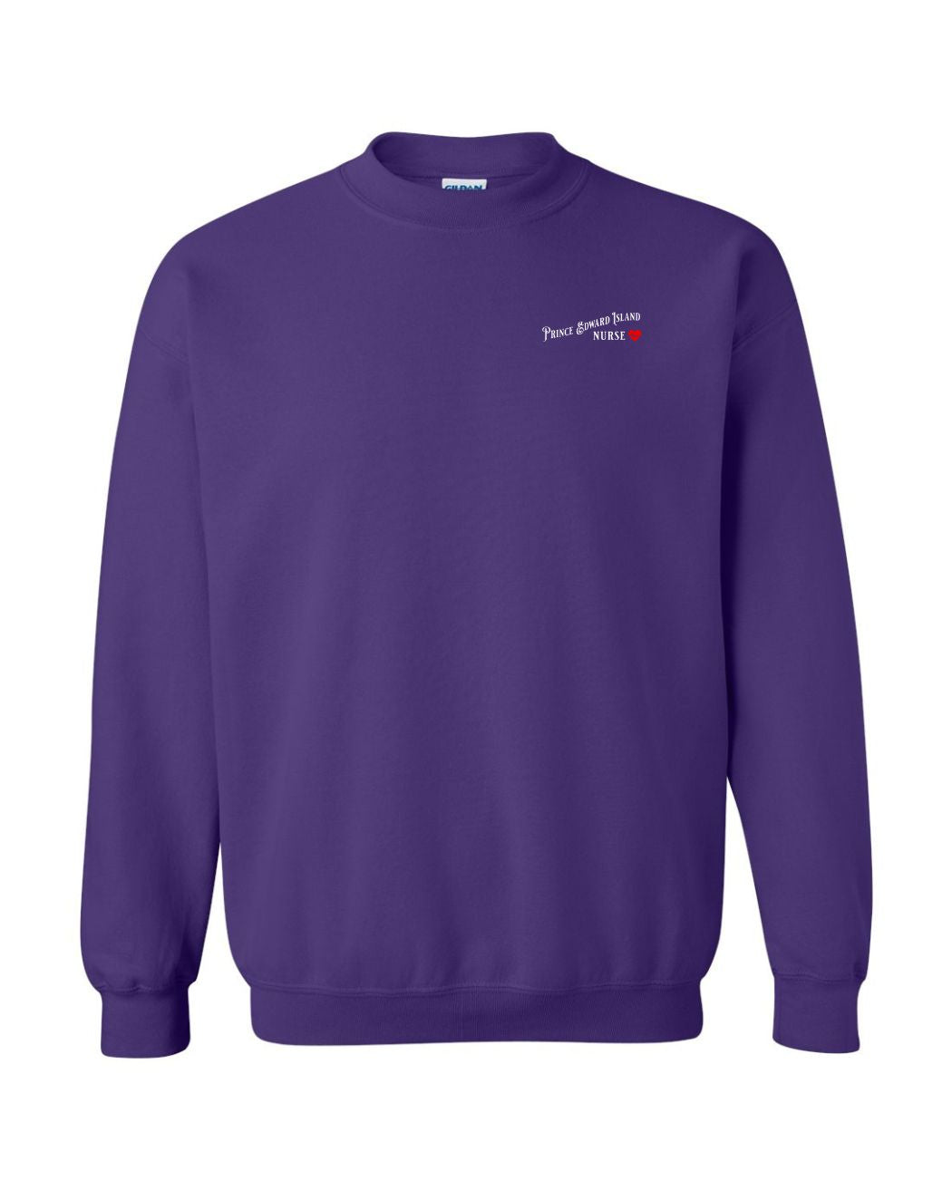 PEI Nurse Left Chest and Back Crewneck Sweatshirt - Unisex
