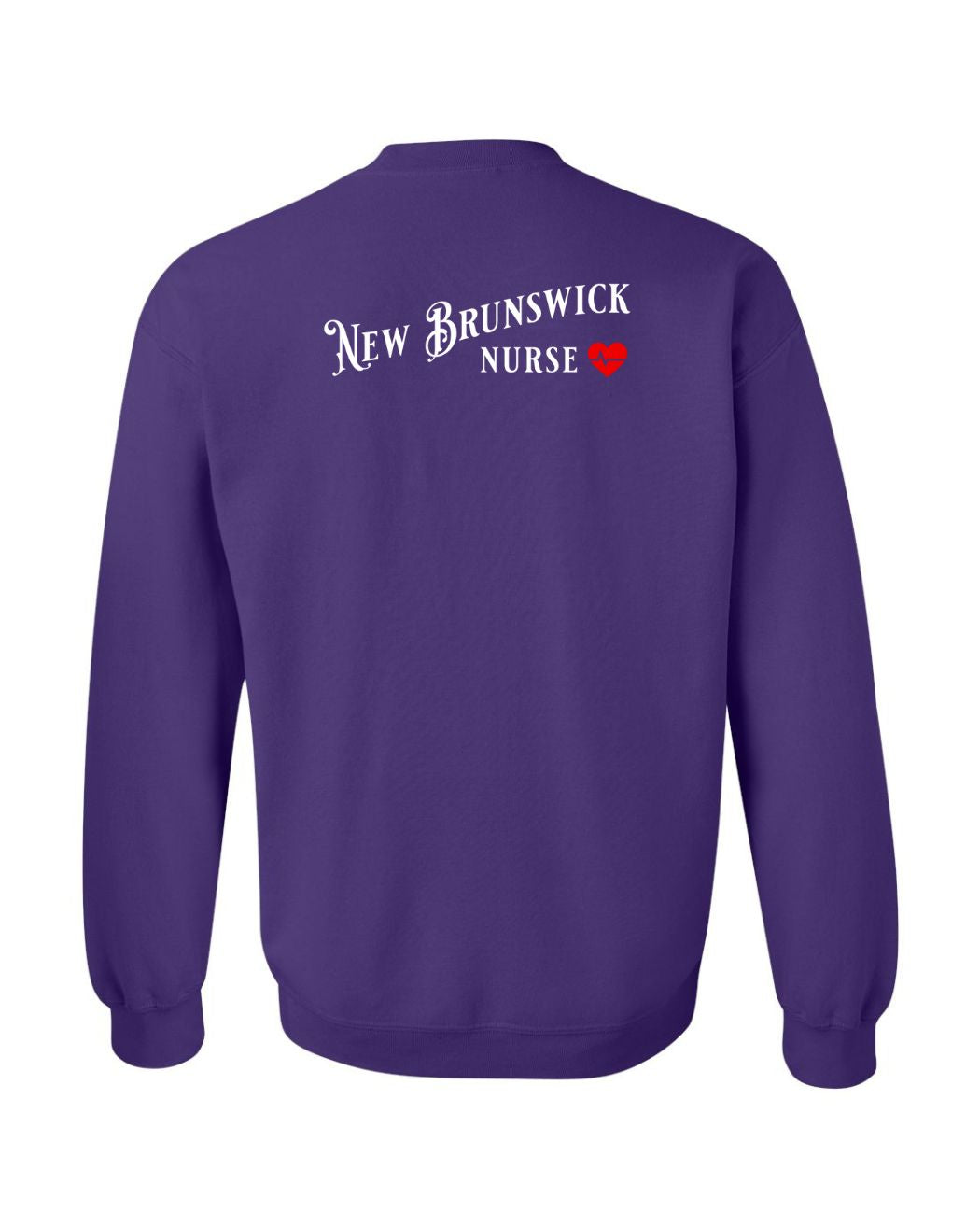 New Brunswick Nurse Left Chest and Back Sweatshirt