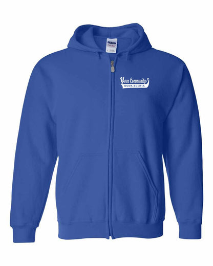 Your Community Swoop (Nova Scotia) Left Chest and Back zip-hoodie