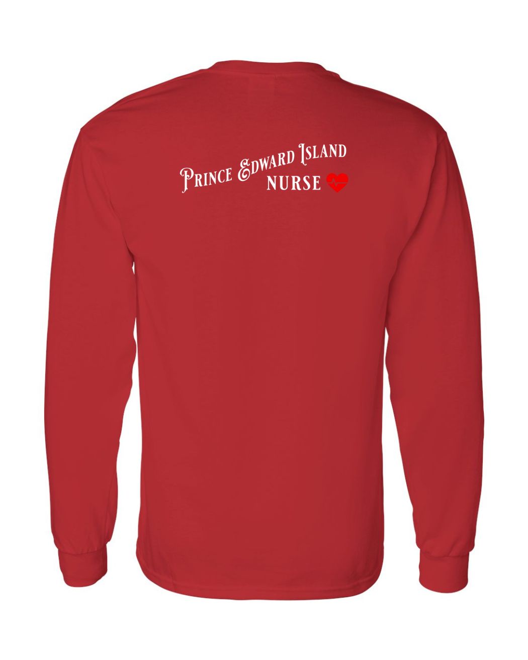 Prince Edward Island Nurse Left Chest and Back Long Sleeve