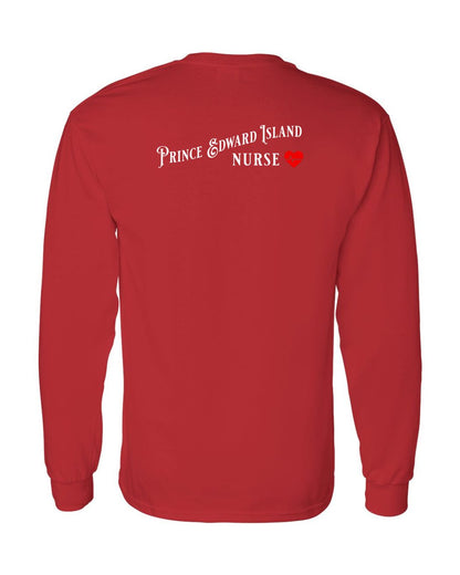 Prince Edward Island Nurse Left Chest and Back Long Sleeve