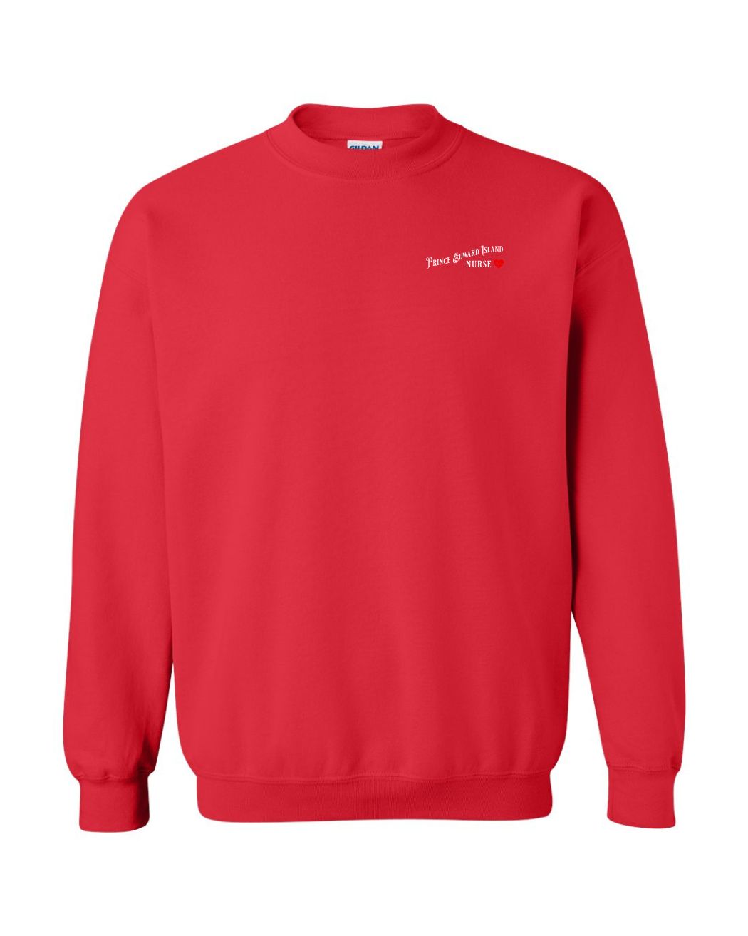 PEI Nurse Left Chest and Back Crewneck Sweatshirt - Unisex